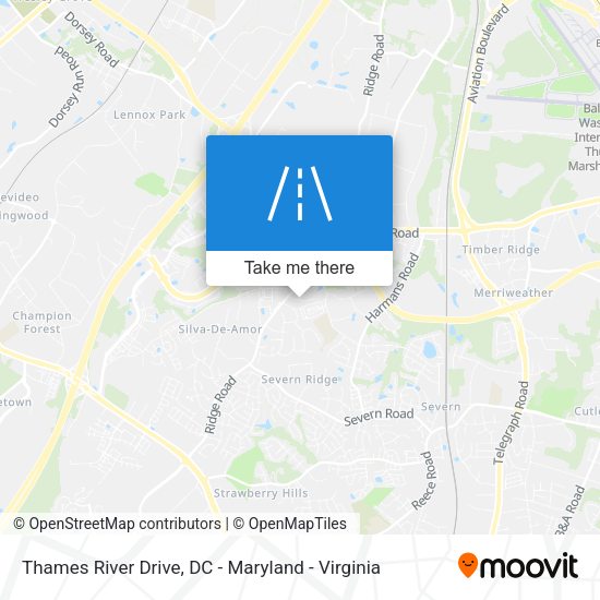 Thames River Drive map