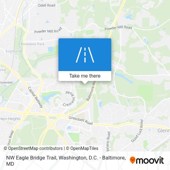 NW Eagle Bridge Trail map
