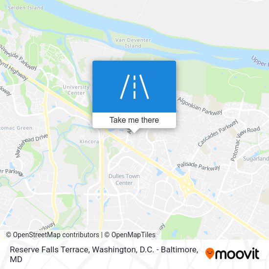 Reserve Falls Terrace map