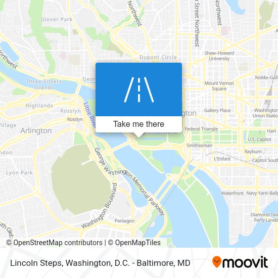 Lincoln Steps map