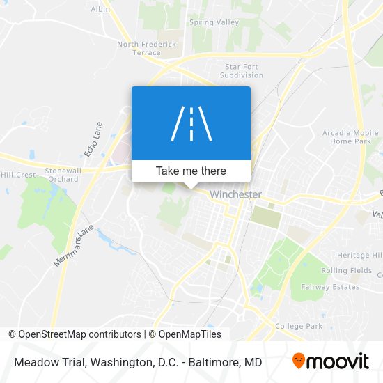 Meadow Trial map