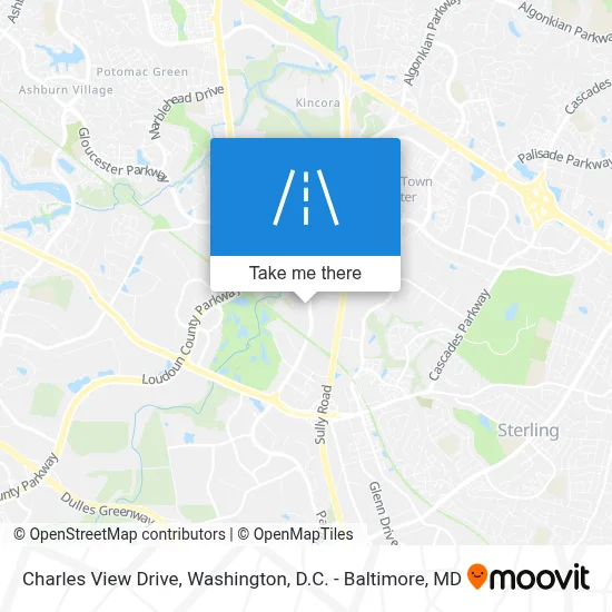 Charles View Drive map
