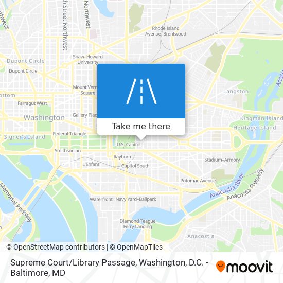 Supreme Court/Library Passage map