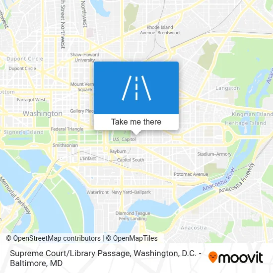Supreme Court/Library Passage map