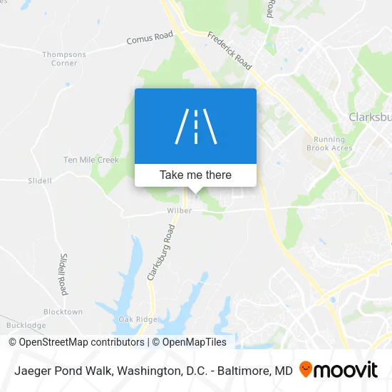 Jaeger Pond Walk map