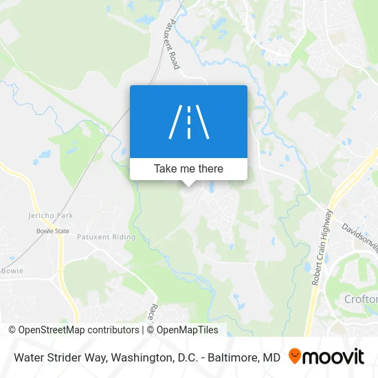 Water Strider Way map