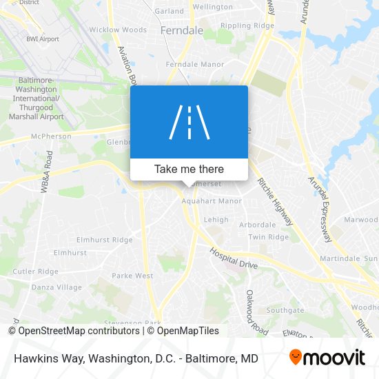 Mapa de Hawkins Way