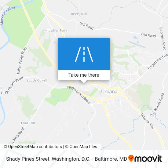 Shady Pines Street map