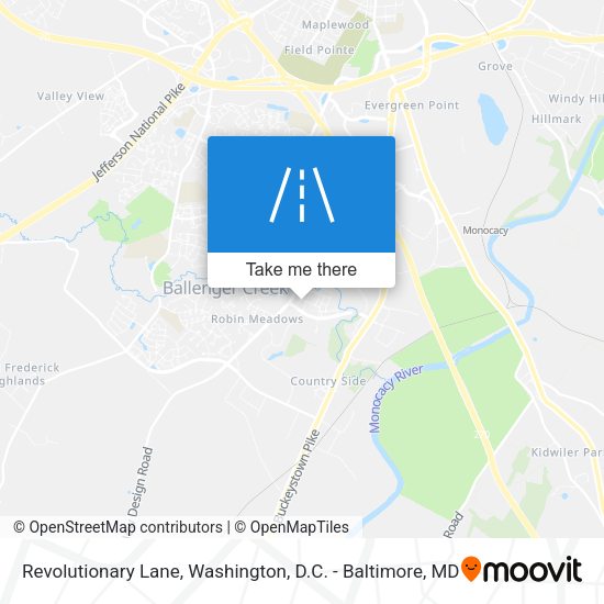 Revolutionary Lane map