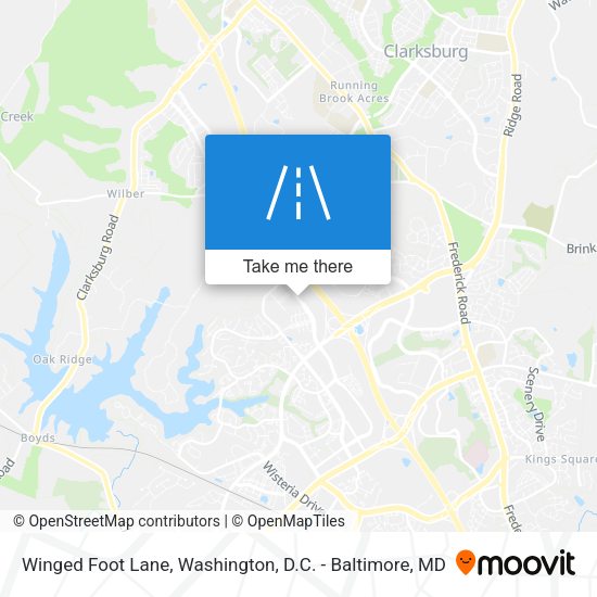 Mapa de Winged Foot Lane