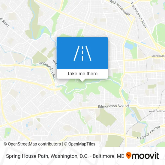 Spring House Path map