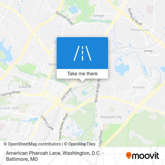 American Pharoah Lane map