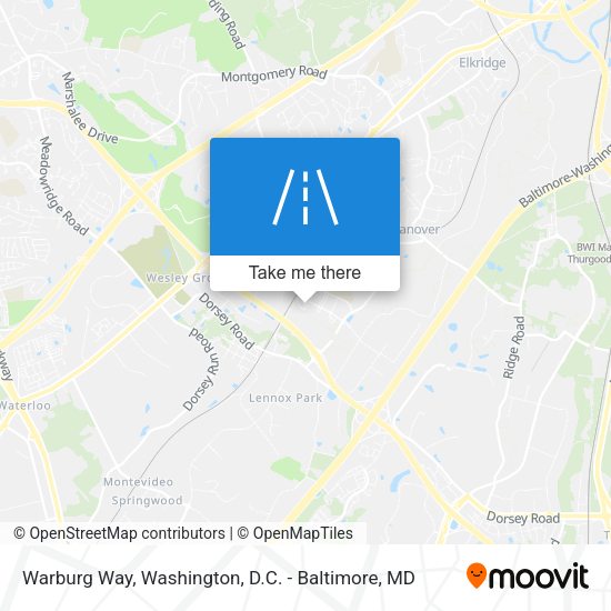 Warburg Way map