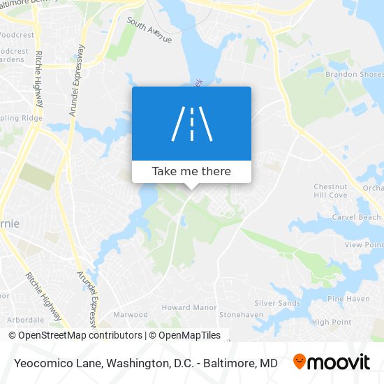 Mapa de Yeocomico Lane