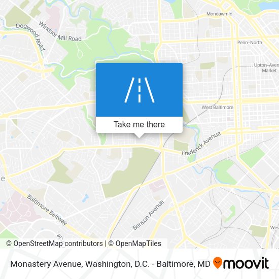 Monastery Avenue map