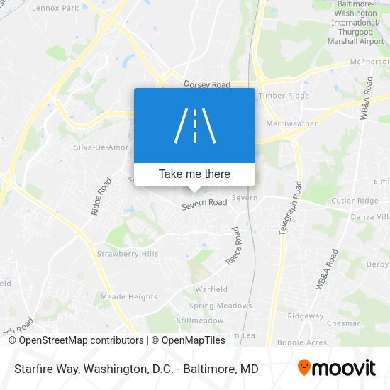 Starfire Way map