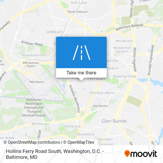 Mapa de Hollins Ferry Road South
