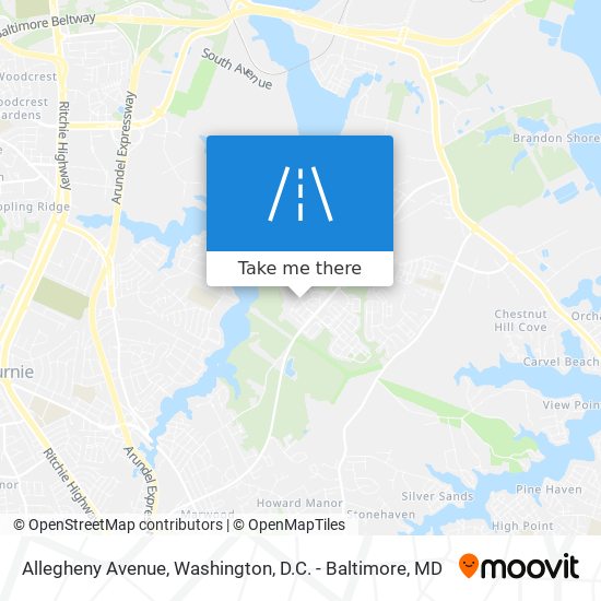 Allegheny Avenue map