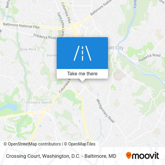 Crossing Court map