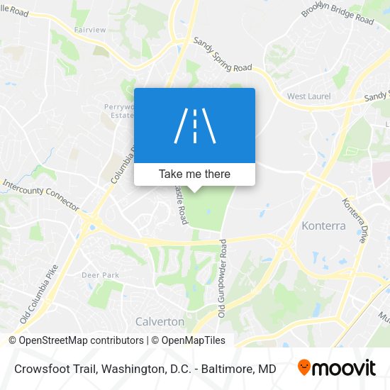 Crowsfoot Trail map