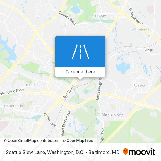 Seattle Slew Lane map