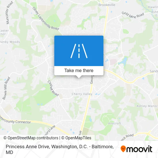 Princess Anne Drive map