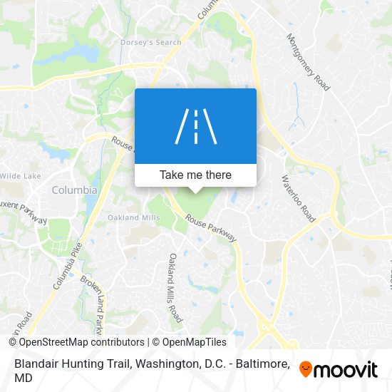 Blandair Hunting Trail map