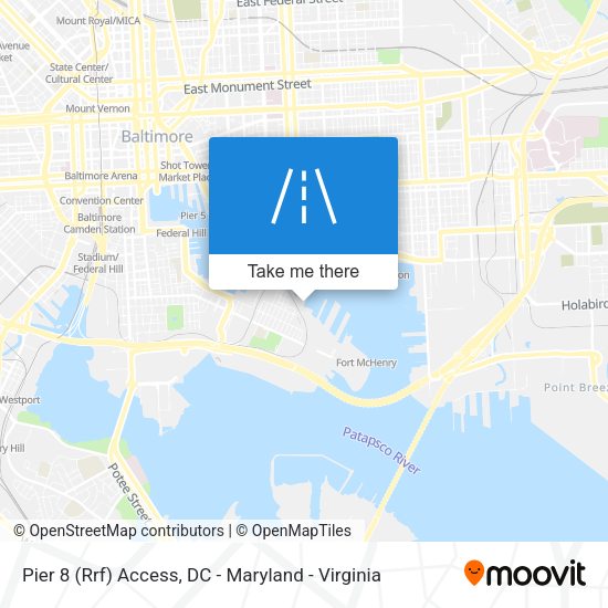 Pier 8 (Rrf) Access map