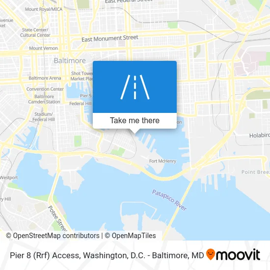 Pier 8 (Rrf) Access map
