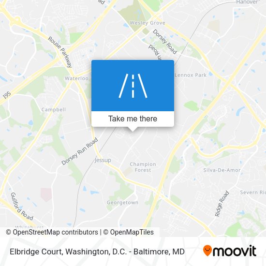 Elbridge Court map