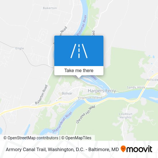 Mapa de Armory Canal Trail