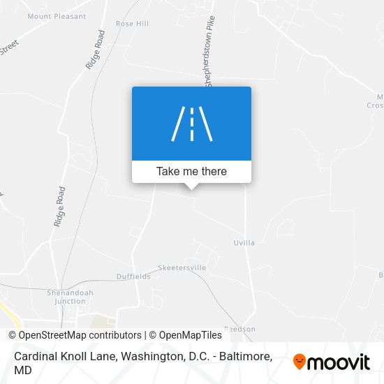 Cardinal Knoll Lane map