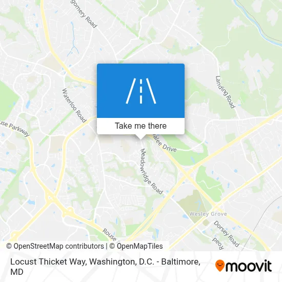 Locust Thicket Way map