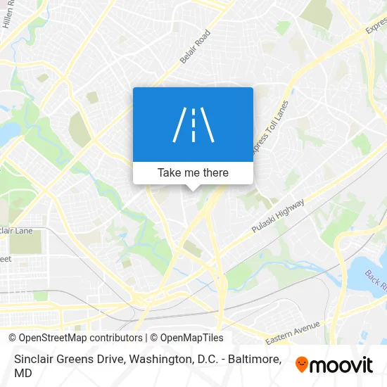 Sinclair Greens Drive map