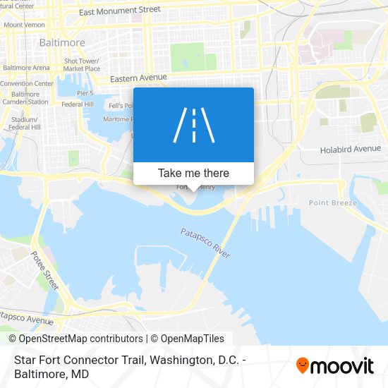 Star Fort Connector Trail map