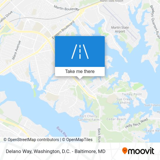 Delano Way map