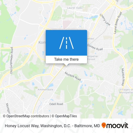 Honey Locust Way map