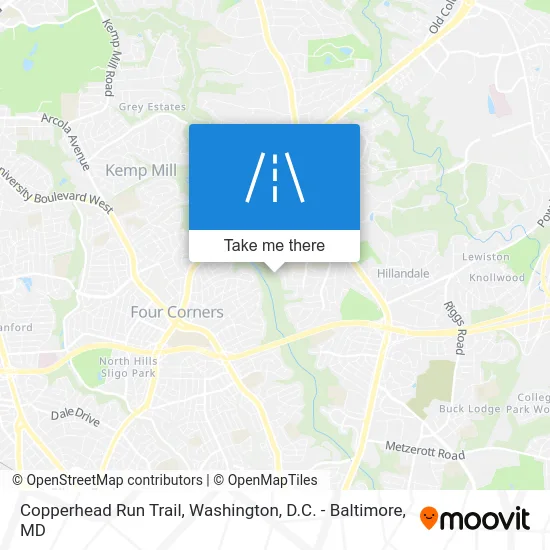 Copperhead Run Trail map