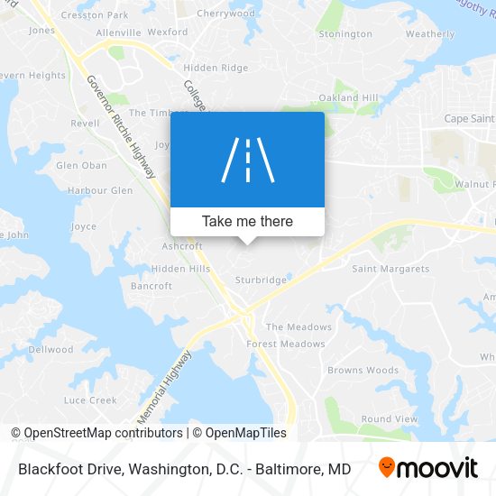 Mapa de Blackfoot Drive