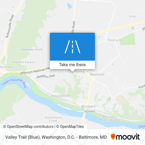 Valley Trail (Blue) map