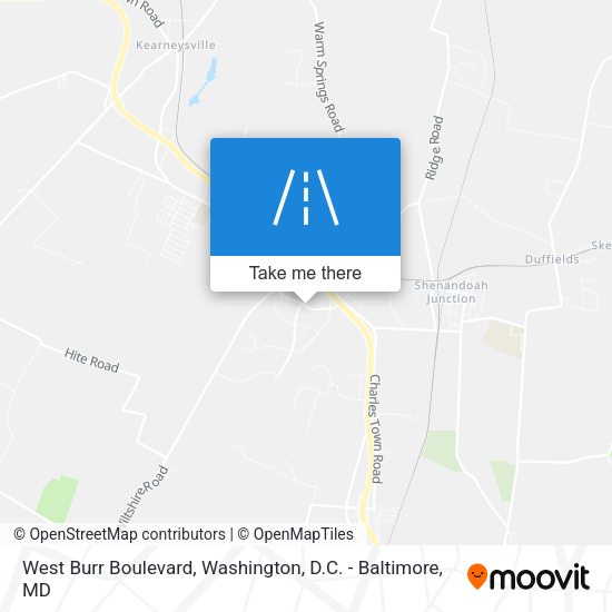 West Burr Boulevard map