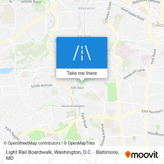 Mapa de Light Rail Boardwalk