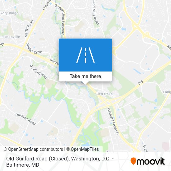 Old Guilford Road (Closed) map