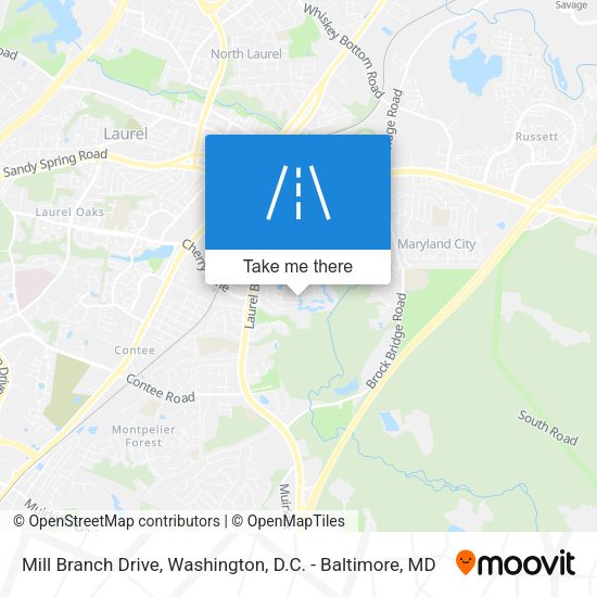 Mill Branch Drive map