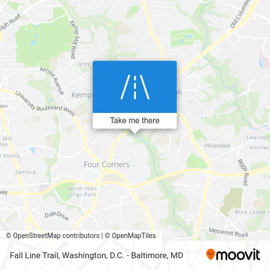 Mapa de Fall Line Trail