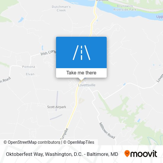 Oktoberfest Way map