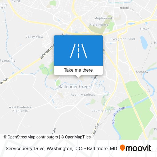 Serviceberry Drive map