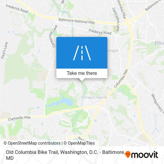 Old Columbia Bike Trail map