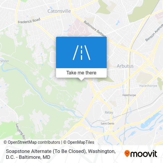 Mapa de Soapstone Alternate (To Be Closed)