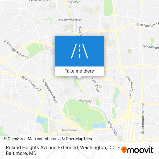 Roland Heights Avenue Extended map